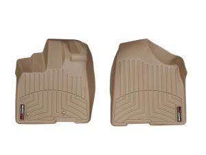 Toyota Sienna FloorLiner - Front - WeatherTech - DigitalFit - Tan - `11-`12