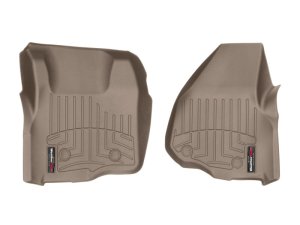 Ford F350 FloorLiner - Front - WeatherTech - DigitalFit - Tan - `11-`27