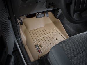 Ford F450 FloorLiner - Front - WeatherTech - DigitalFit - Tan - `11-`27