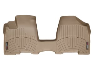 Toyota Sienna FloorLiner - Front - WeatherTech - DigitalFit - Tan - `05-`10