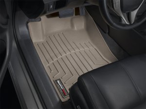 Honda Crosstour FloorLiner - Front - WeatherTech - DigitalFit - Tan - `10-`27