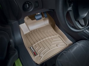 Ford Fiesta Floor Liner - Front - WeatherTech - DigitalFit - Tan - `11-`27