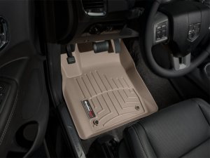 Dodge Durango FloorLiner - Front - WeatherTech - DigitalFit - Tan - `11-`27