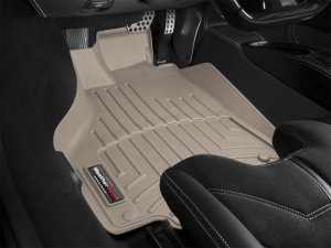 Ferrari 458 Italia FloorLiner - Front - WeatherTech - DigitalFit - Tan - `10-`27