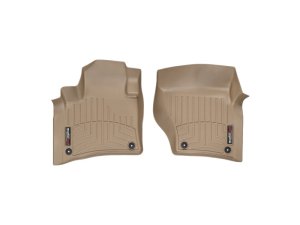 Porsche Cayenne FloorLiner - Front - WeatherTech - DigitalFit - Tan - `11-`27 Porsche Cayenne FloorLiner - Front - WeatherTech - DigitalFit - Tan - `11-`27