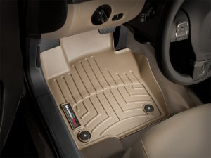 Volkswagen Jetta FloorLiner - Front - WeatherTech - DigitalFit - Tan - `11-`27