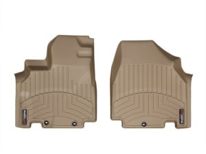 Honda Odyssey FloorLiner - Front - WeatherTech - DigitalFit - Tan - `11-`27