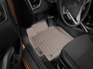 Hyundai Veloster Floor Liner - Front - WeatherTech - DigitalFit - Tan - `12-`27