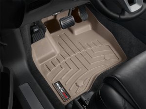 Ford Explorer FloorLiner - Front - WeatherTech - DigitalFit - Tan - `11-`27