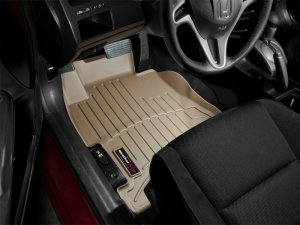 Honda Civic FloorLiner - Front - WeatherTech - DigitalFit - Tan - `06-`11