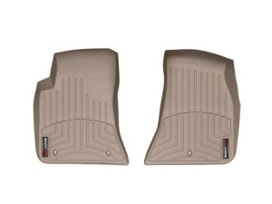 Dodge Challenger FloorLiner - Front - WeatherTech - DigitalFit - Tan - `11-`27