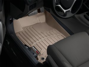 Honda Civic FloorLiner - Front - WeatherTech - DigitalFit - Tan - `12-`27