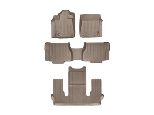 Toyota Sequoia Floor Liner Set - Rear - WeatherTech - DigitalFit - Tan - `12-`27