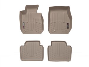 BMW 3 Series Floor Mats - Front - WeatherTech - DigitalFit - Tan - `12-`27