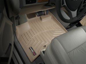 Chrysler Town & Country FloorLiner - Front - WeatherTech - DigitalFit - Tan - `11-`27