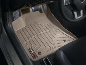 Dodge Charger FloorLiner - Front - WeatherTech - DigitalFit - Tan - `11-`27