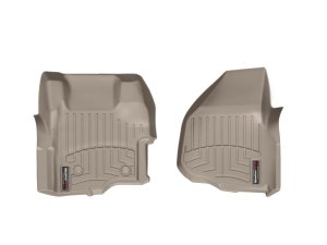 Ford F350 FloorLiner - Front - WeatherTech - DigitalFit - Tan - `11-`27
