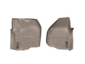 Ford F350 FloorLiner - Front - WeatherTech - DigitalFit - Tan - `12-`27