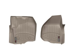 Ford F550 FloorLiner - Front - WeatherTech - DigitalFit - Tan - `12-`27