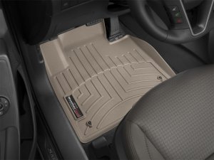 Hyundai Santa Fe FloorLiner - Front - WeatherTech - DigitalFit - Tan - `13-`27