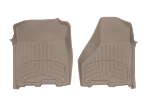Dodge Ram 1500 Rubber Floor Mats - Front - WeatherTech - FloorLiner HP - Tan - `12-`18
