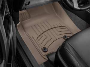 Toyota 4Runner Floor Mats - Front - WeatherTech - FloorLiner HP - Tan - `13-`27