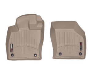 Volkswagen Golf FloorLiner - Front - WeatherTech - DigitalFit - Tan - `15-`27