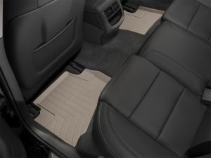 Cadillac CTS Floor Mats - Rear - WeatherTech - FloorLiner DigitalFit - Tan - `15-`27