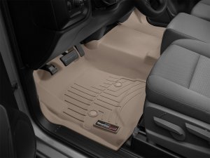 Chevrolet Silverado FloorLiner - Front - WeatherTech - DigitalFit - Tan - `14-`27