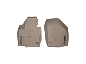 Volkswagen Tiguan Floor Mats - Front - WeatherTech - DigitalFit - Tan - `09-`13