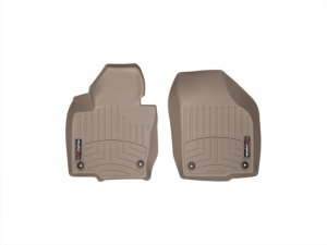Volkswagen Tiguan Floor Mats - Front - WeatherTech - DigitalFit - Tan - `09-`13