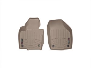 Volkswagen Tiguan Floor Mats - Front - WeatherTech - DigitalFit - Tan - `09-`13