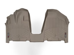 Kia Sedona FloorLiner - Front - WeatherTech - DigitalFit - Tan - `06-`12