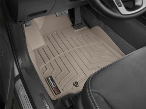 Kia Sorento Floor Mats - Front - WeatherTech - DigitalFit - Tan - `14-`27