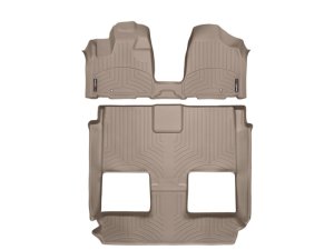 Chrysler Town and Country FloorLiner - Rear - WeatherTech - DigitalFit - Tan - `11-`27