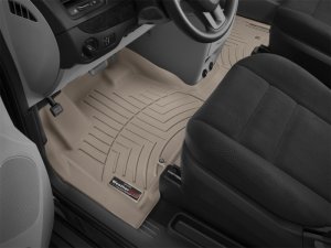Chrysler Town & Country FloorLiner - Front - WeatherTech - DigitalFit - Tan - `11-`27