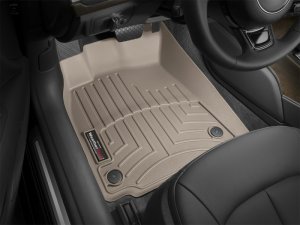 Audi A6 FloorLiner - Front - WeatherTech - DigitalFit - Tan - `12-`27 Audi A6 FloorLiner - Front - WeatherTech - DigitalFit - Tan - `12-`27