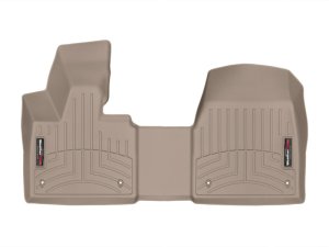 BMW i3 Floor Liners - Front - WeatherTech - FloorLiner DigitalFit, Over The Hump - Tan - `13-`27