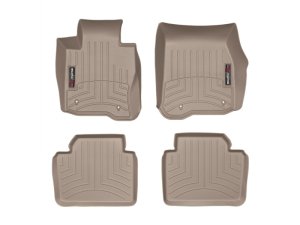 BMW 3-Series Floor Mat Set - Front + Rear - WeatherTech - DigitalFit - Tan - `12-`27