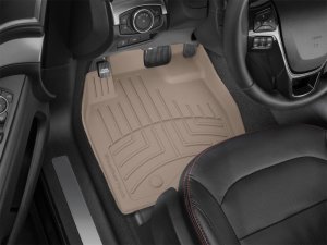 Acura MDX Floor Mat Set - Front - WeatherTech - FloorLiner HP - Tan - `14-`20