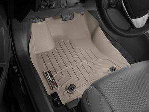 Toyota Corolla FloorLiner - Front - WeatherTech - DigitalFit - Tan - `14-`27