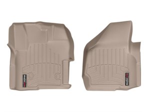 Ford F550 FloorLiner - Front - WeatherTech - DigitalFit - Tan - `12-`27
