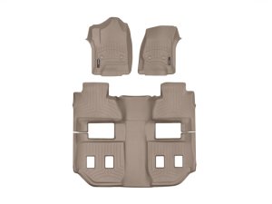 Chevrolet Suburban FloorLiner - Front - WeatherTech - DigitalFit - Tan - `15-`27