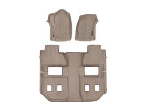 Chevrolet Suburban FloorLiner - Front - WeatherTech - DigitalFit - Tan - `15-`27