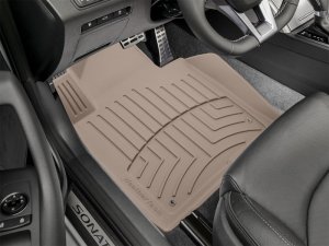 Kia Optima Floor Mat Set - Front - WeatherTech - FloorLiner HP - Tan - `16-`27 Kia Optima Floor Mat Set - Front - WeatherTech - FloorLiner HP - Tan - `16-`27