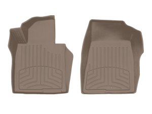 Kia Optima Floor Mat Set - Front - WeatherTech - FloorLiner HP - Tan - `16-`27