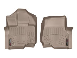 Ford F-150 FloorLiner - Front - WeatherTech - DigitalFit - Tan - `15-`27