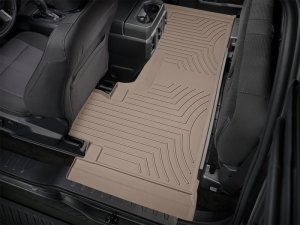 Ford F-150 Raptor 3D FloorMat - Rear - WeatherTech - FloorLiner HP - Tan - `17-`27