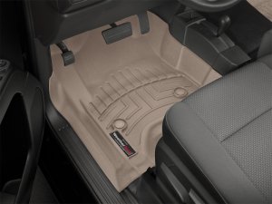 Chevrolet Silverado 3500 FloorLiner - Front - WeatherTech - DigitalFit - Tan - `14-`27