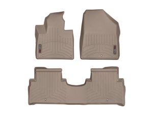 Kia Sorento FloorLiner - Front - WeatherTech - DigitalFit - Tan - `16-`27